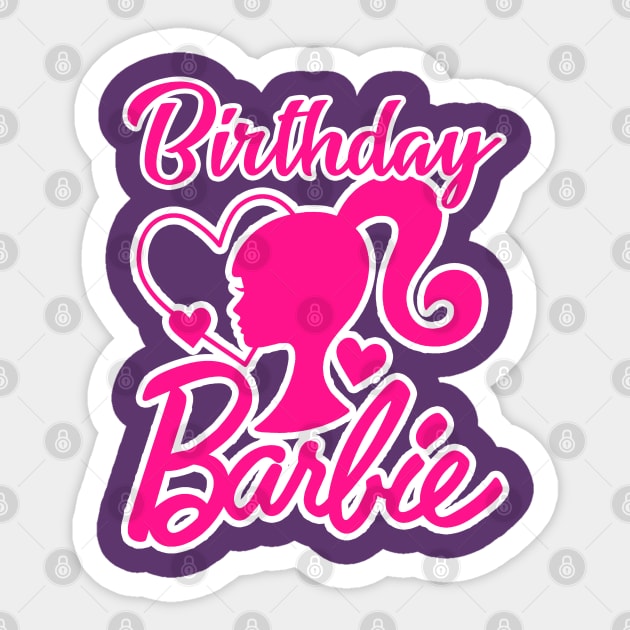 Barbie Birthday Girl Sticker by 369minds